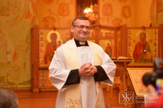 Отець Григорій Драус, настоятель парафії св. Івана Павла II  Римо-Католицької Церкви